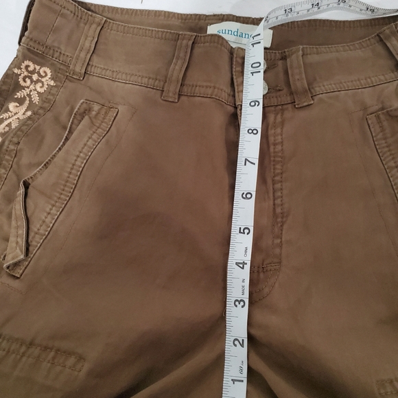 Sundance Melbourne Embroidered Cargo Jogger Pant Army Green Women’s Sz 6 Utility - Picture 9 of 10